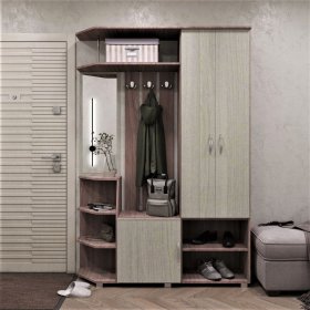 Прихожая Домино ясень шимо в Сургуте - surgut.mebel-tymen.ru | фото