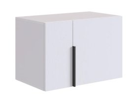 Антресоль двухдверная L600 Баско белое дерево в Сургуте - surgut.mebel-tymen.ru | фото