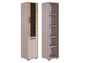 Стеллаж Лайт-2 кашемир/дуб крафт золотой в Сургуте - surgut.mebel-tymen.ru | фото