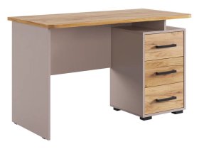 Стол компьютерный 1200 Лайт-2 кашемир/дуб крафт золотой в Сургуте - surgut.mebel-tymen.ru | фото