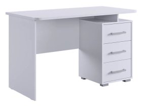 Стол компьютерный 1200 Лайт-2 белый/белый в Сургуте - surgut.mebel-tymen.ru | фото