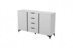 Брента Комод 4 ящика 2 двери Белый в Сургуте - surgut.mebel-tymen.ru | фото