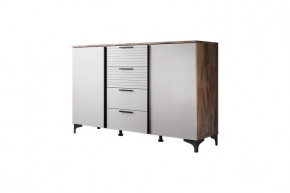 Брента Комод 4 ящика 2 двери Жемчуг в Сургуте - surgut.mebel-tymen.ru | фото