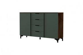 Брента Комод 4 ящика 2 двери Оливковый в Сургуте - surgut.mebel-tymen.ru | фото
