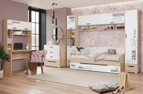 Детская Джуниор, набор №1, дуб сонома/белый в Сургуте - surgut.mebel-tymen.ru | фото