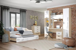 Детская Джуниор, набор №2, дуб сонома/белый в Сургуте - surgut.mebel-tymen.ru | фото