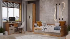 Детская «Хилтон» Дуб Крафт золотой, Мокко матовый в Сургуте - surgut.mebel-tymen.ru | фото