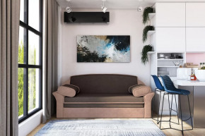 Диван-кровать "Рик-1400" каппучино/пудра в Сургуте - surgut.mebel-tymen.ru | фото