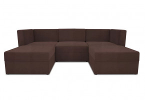 Диван модульный угловой Бергамо пять секций Dream Chocolate кат. 3 в Сургуте - surgut.mebel-tymen.ru | фото