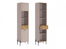 Стеллаж Доминика кашемир/дуб крафт золотой в Сургуте - surgut.mebel-tymen.ru | фото