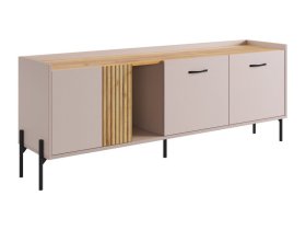 Тумба 2 Доминика кашемир/дуб крафт золотой в Сургуте - surgut.mebel-tymen.ru | фото