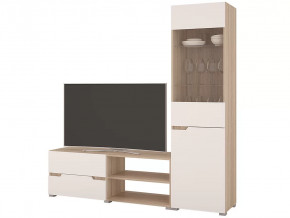 Гостиная Анталия 1 Сонома-Белый софт в Сургуте - surgut.mebel-tymen.ru | фото