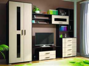 Гостиная Европа-1 Венге / Дуб молочный в Сургуте - surgut.mebel-tymen.ru | фото