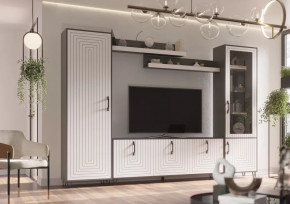 Гостиная Квадро №СВ-1 Серый графит/Софт вайт в Сургуте - surgut.mebel-tymen.ru | фото