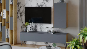 Гостиная «Порто» №3 Яблоня Беллуно, Графит софт в Сургуте - surgut.mebel-tymen.ru | фото