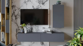 Гостиная «Порто» №5 Яблоня Беллуно, Графит софт в Сургуте - surgut.mebel-tymen.ru | фото