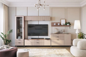 Гостиная Тоскана №3, дуб табачный/бисквит в Сургуте - surgut.mebel-tymen.ru | фото