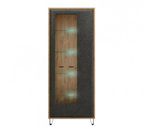 GRACE шкаф REG2W с подсветкой (Дуб наварра/Графит) в Сургуте - surgut.mebel-tymen.ru | фото