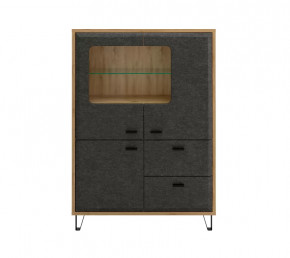 GRACE тумба KOM2W1D2S (Дуб наварра/Графит) в Сургуте - surgut.mebel-tymen.ru | фото