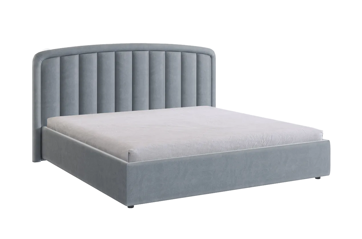 Кровать с подъемным механизмом Сиена 2 180х200 см оникс (велюр) в Сургуте - surgut.mebel-tymen.ru | фото