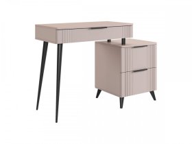 Туалетный столик (без зеркала) Катрин кашемир/фрапучино матовый в Сургуте - surgut.mebel-tymen.ru | фото