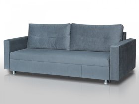 Диван Комфорт с прямыми подлокотниками серый в Сургуте - surgut.mebel-tymen.ru | фото