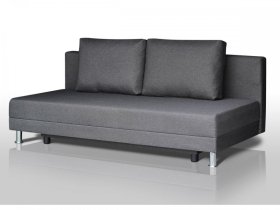Диван Комфорт Лайт без подлокотников 2 подушки графит в Сургуте - surgut.mebel-tymen.ru | фото