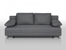 Диван Комфорт без подлокотников 4 подушки графит в Сургуте - surgut.mebel-tymen.ru | фото