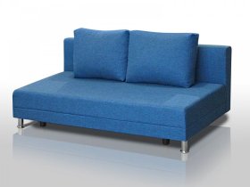 Диван Комфорт Лайт без подлокотников 2 подушки denim в Сургуте - surgut.mebel-tymen.ru | фото