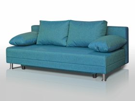 Диван Комфорт без подлокотников 4 подушки азур в Сургуте - surgut.mebel-tymen.ru | фото