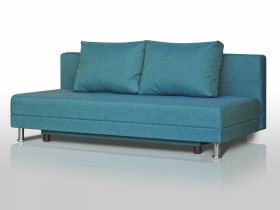 Диван Комфорт Лайт без подлокотников 2 подушки азур в Сургуте - surgut.mebel-tymen.ru | фото
