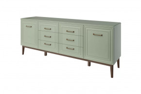 Комод 6 ящиков 2 двери Гориция Зелёный самшит в Сургуте - surgut.mebel-tymen.ru | фото