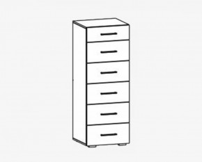 Комод 6 ящиков "Фиеста" №15 в Сургуте - surgut.mebel-tymen.ru | фото