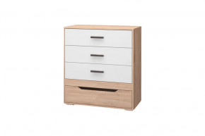 Комод Джуниор, дуб сонома/ дуб сонома, белый в Сургуте - surgut.mebel-tymen.ru | фото