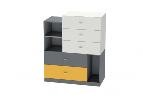 Комод Клео К-1, графит, миндаль, солнечный Диал в Сургуте - surgut.mebel-tymen.ru | фото