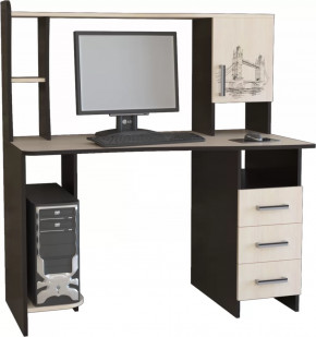 Компьютерный стол КЛ №6.4 Венге/Дуб молочный в Сургуте - surgut.mebel-tymen.ru | фото