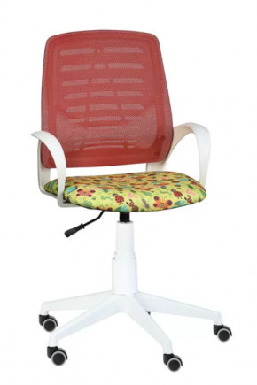 Кресло Ирис WHITE сетка /ткань Т53 (подлокот.084) белая крестовина в Сургуте - surgut.mebel-tymen.ru | фото