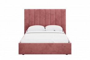 Кровать 1400 Ингрид 312 Велюр Ультра коралл в Сургуте - surgut.mebel-tymen.ru | фото