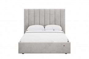 Кровать 1400 Ингрид 312 Велюр Ультра Смог в Сургуте - surgut.mebel-tymen.ru | фото