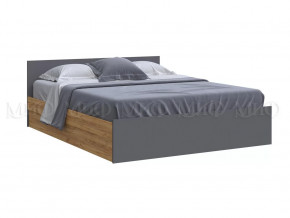 Кровать 1600 Басямиф, графит/дуб крафт в Сургуте - surgut.mebel-tymen.ru | фото