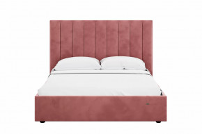 Кровать 1600 Ингрид 312 Велюр Ультра коралл в Сургуте - surgut.mebel-tymen.ru | фото