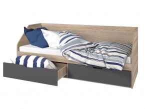 Кровать 800 2 ящика Анталия Графит в Сургуте - surgut.mebel-tymen.ru | фото