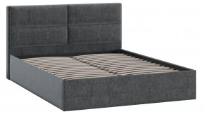 Кровать без ПМ «Глосс» Тип 1 (без подъемного механизма) Микровелюр Jercy Graphite в Сургуте - surgut.mebel-tymen.ru | фото