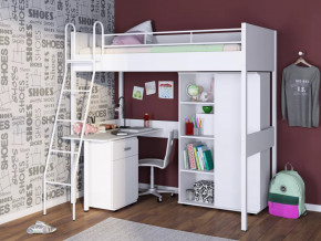 Кровать-чердак Дельта Лофт 20.02.01 с рабочей поверхностью в Сургуте - surgut.mebel-tymen.ru | фото