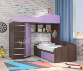 Кровать-чердак Кадет 2 с металлической лестницей Ярофф в Сургуте - surgut.mebel-tymen.ru | фото