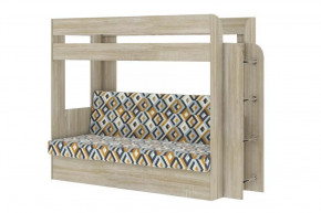 Кровать детская двухъярусная Карамель 75 Дуб Сонома ESCADA OCHRA в Сургуте - surgut.mebel-tymen.ru | фото