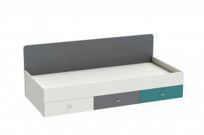 Кровать Клео арт. 010, 900*2000 мм, графит, миндаль, океан Диал в Сургуте - surgut.mebel-tymen.ru | фото