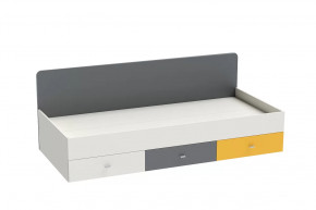 Кровать Клео арт. 010, 900*2000 мм, графит, миндаль, солнечный Диал в Сургуте - surgut.mebel-tymen.ru | фото