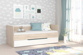 Кровать МС Галактика Дуб Сонома/Белый Глянец в Сургуте - surgut.mebel-tymen.ru | фото