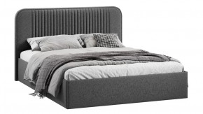 Кровать с ПМ «Тиффани» Тип 1 с заглушиной Микровелюр Jercy Graphite в Сургуте - surgut.mebel-tymen.ru | фото
